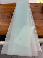 3 melk witte glazen legplanken. 79x19 cm., Ophalen, Nieuw