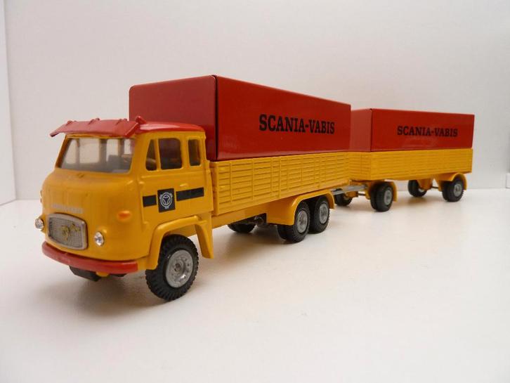 Scania Vabis LB 75 combi  ''  Tekno '', Hobby en Vrije tijd, Modelauto's | 1:50, Zo goed als nieuw, Bus of Vrachtwagen, Tekno