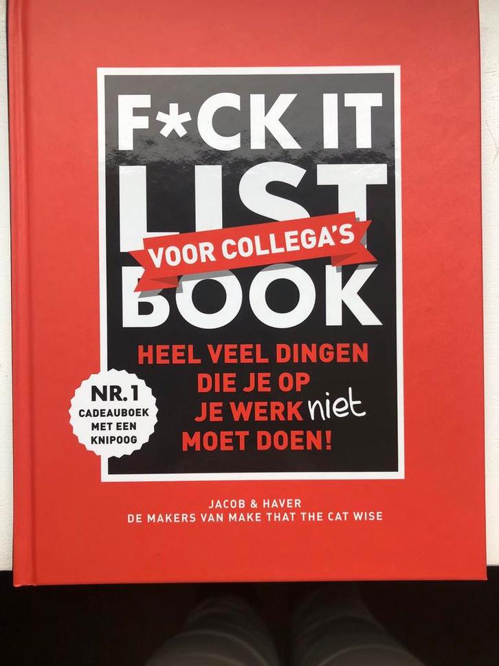 Jacob & Haver - F*ck it list book voor collega’s, Boeken, Overige Boeken, Nieuw, Ophalen of Verzenden