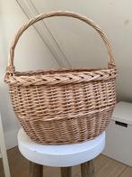 Mooie Oude Vintage Brocante Rieten Mand Riet, Ophalen, Mand, Zo goed als nieuw, Riet
