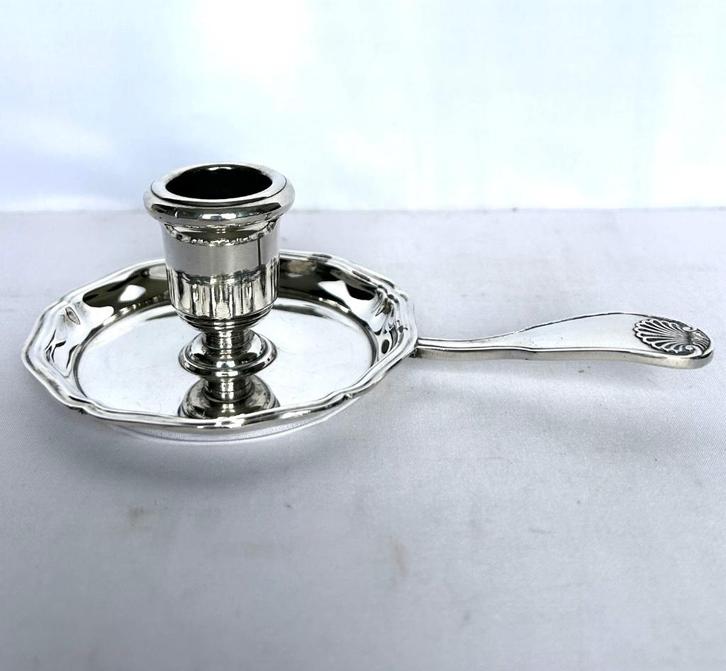 Christofle Gallia kandelaar métal argenté - verzilverd, Antiek en Kunst, Antiek | Goud en Zilver, Ophalen of Verzenden