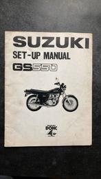 Suzuki gs550 set-up manual, Motoren, Suzuki