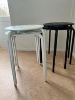 4 IKEA krukjes 2 wit en 2 zwart, Huis en Inrichting, Krukjes, Ophalen, Gebruikt, Kunststof