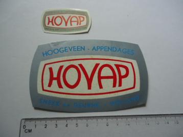 sticker oud HOYAP Hoogeveen appendage sneek deurne retro nl beschikbaar voor biedingen