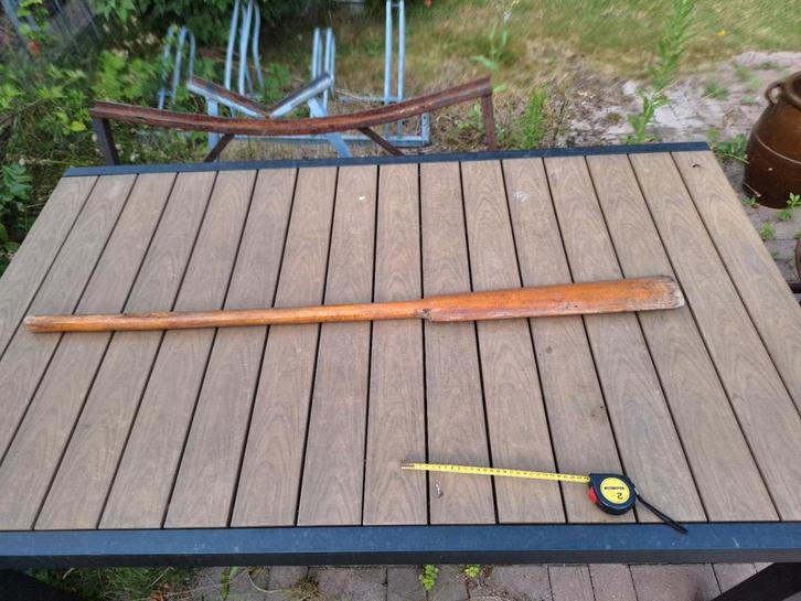 Oss: vintage houten Roeispaan, lengte 125 cm, Watersport en Boten, Accessoires en Onderhoud, Gebruikt, Ophalen