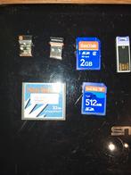 Diverse Geheugenkaarten - SD, CF, Memory Stick, Audio, Tv en Foto, Fotografie | Geheugenkaarten, SD, Gebruikt, Fotocamera, SanDisk