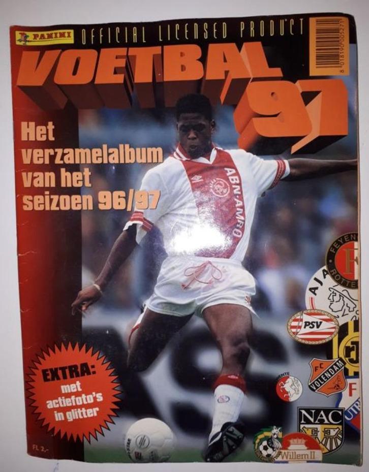 Panini Voetbal 1997 veel stickers aangeboden, Verzamelen, Sportartikelen en Voetbal, Zo goed als nieuw, Poster, Plaatje of Sticker