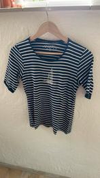 Katoenen t-shirt: maat S, Kleding | Dames, T-shirts, Verzenden, Zo goed als nieuw, Blauw, Korte mouw