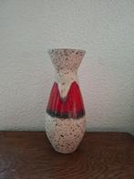Vintage West-Germany Vaas - 20 cm, Gebruikt, Overige kleuren, Aardewerk of Porselein, Ophalen of Verzenden