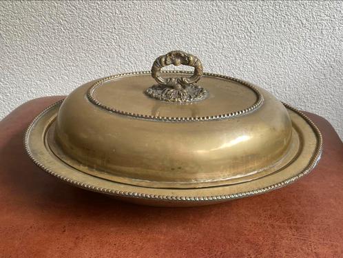 Antieke cloche dekschaal, Antiek en Kunst, Antiek | Schalen, Ophalen of Verzenden