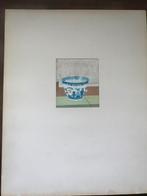 Toine Moerbeek, stilleven 1971, afm. 12,5 bij 11 cm. Uniek!, Antiek en Kunst, Kunst | Schilderijen | Klassiek, Ophalen of Verzenden
