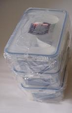 Nieuw Lock & Lock 3 x 1 liter vershoudbakken in verpakking., Ophalen, Nieuw