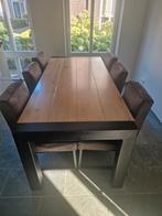Massief eiken eettafel 200x90, Huis en Inrichting, Tafels | Eettafels, Ophalen, Eikenhout, 200 cm of meer, 50 tot 100 cm
