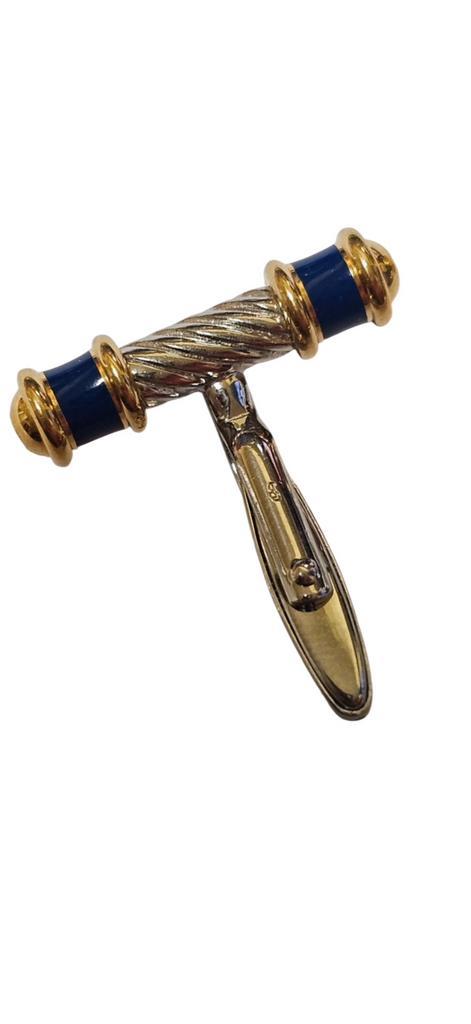 Philippe Charriol Manchetknopen - Emaille - Verguld, Sieraden, Tassen en Uiterlijk, Manchetknopen, Zo goed als nieuw, Overige materialen