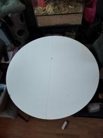 Ronde uitschuifbare tafel, Huis en Inrichting, Tafels | Eettafels, Ophalen, Gebruikt, Rond, 100 tot 150 cm
