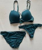 Setje 3 delig van Marlies Dekkers 70C / small zgan (R223), Kleding | Dames, Marlies Dekkers, Ophalen of Verzenden, Groen, Setje