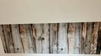 Plak behang steigerhout, Huis en Inrichting, Stoffering | Behang, Ophalen, Minder dan 10 m², Bruin, Hout look