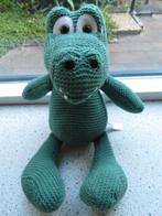 Krokodil van Hema groen gebreid kunststof ogen, Ophalen of Verzenden, Zo goed als nieuw, Overige typen