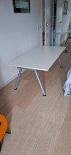 Wit Ikea bureau 'Galant' 160 x 80 cm, Huis en Inrichting, Bureaus, Ophalen, In hoogte verstelbaar, Gebruikt, Bureau