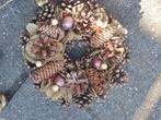 Kerstkrans en hanger met dennenappels, Diversen, Kerst, Verzenden, Zo goed als nieuw
