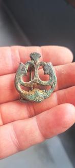 Romeins bronzen fibula, Bodemvondst, Antiek en Kunst, Ophalen of Verzenden