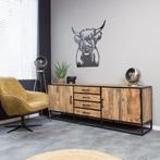 Dressoir mango hout Starfurn Denver 210 cm., Metaal, Info@joldersma-wonen.nl, Nieuw, 200 cm of meer