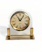 Messing Tafelklokje - Vintage Stijl, Ophalen of Verzenden, Gebruikt, Analoog, Wekker of Tafelklok