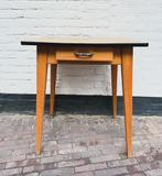 Vintage bureau tafel muurtafel bijzettafel, Antiek en Kunst, Antiek | Meubels | Tafels, Ophalen of Verzenden