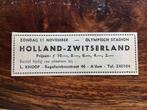 Voetbal reklme Holland / Nederland Zwitserland 1962, Verzamelen, Ophalen of Verzenden, Gebruikt