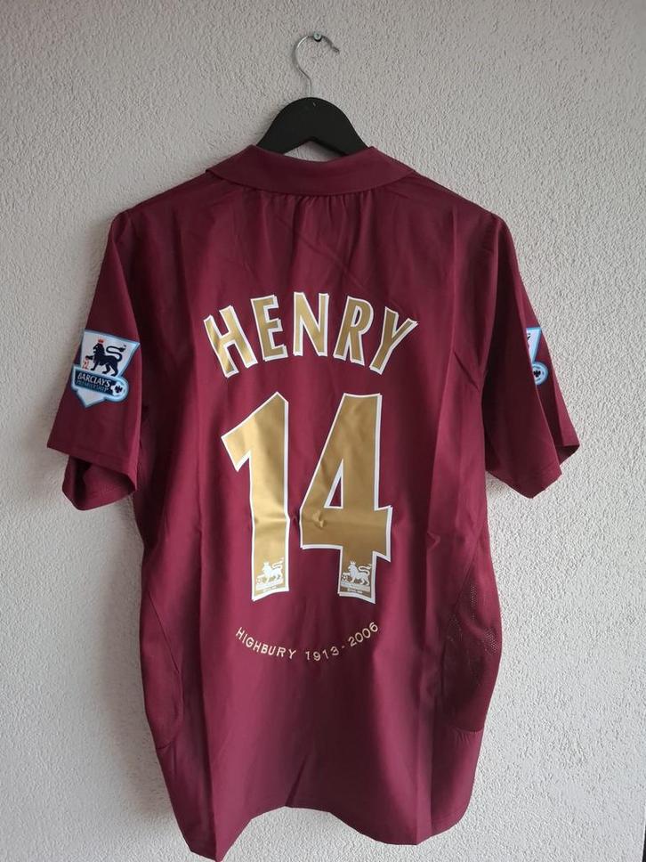 Thierry Henry Arsenal Voetbalshirt - Maat L, Kleding | Heren, Sportkleding, Zo goed als nieuw, Ophalen of Verzenden