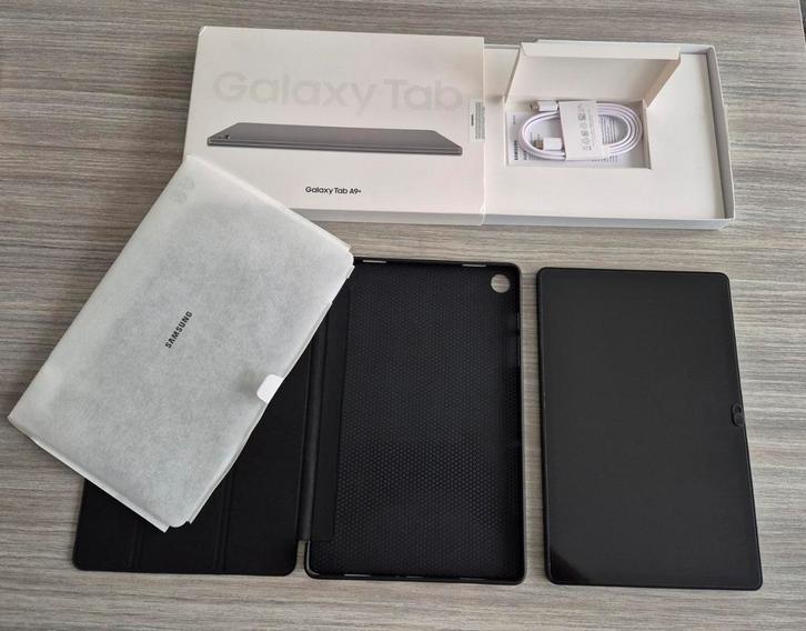 Nieuwe Samsung Tab a9 + plus incl hoes + screenprotector New, Computers en Software, Android Tablets, Nieuw, Wi-Fi, 11 inch, 64 GB