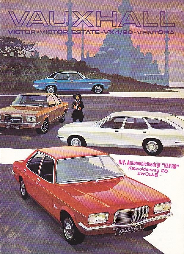 Vauxhall Victor, Victor Estate, VX4/90 Ventora folder, Ophalen of Verzenden, Zo goed als nieuw, Overige merken