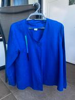 Cobaltblauw linnen jasje Geesje Sturre, Kleding | Dames, Ophalen of Verzenden, Gedragen, Maat 42/44 (L), Blauw