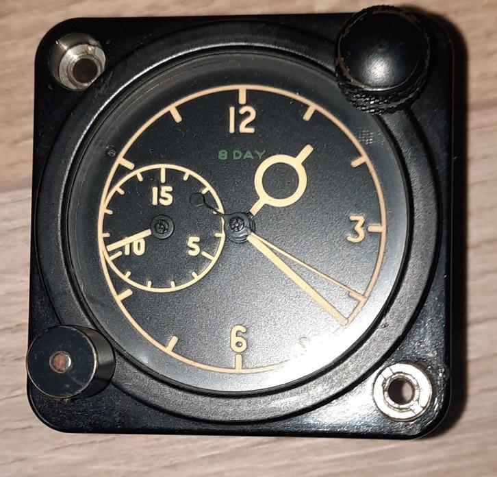 RAF Vliegtuigklok Smiths mechanisch uur werk, Verzamelen, Luchtvaart en Vliegtuigspotten, Gebruikt, Overige typen, Ophalen of Verzenden