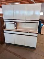 vintage jaren 60 keukenblok, Huis en Inrichting, Keuken | Complete keukens, Overige typen, Gebruikt, Wit, Hout