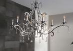 Kroonluchter 8-lichts, 70x115cm, Huis en Inrichting, Ophalen, Gebruikt, Glas, Klassiek