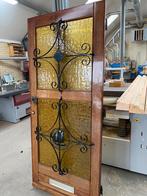 Voordeur deur met ijzeren smeedwerk 92 x 211,5 cm, Doe-het-zelf en Verbouw, Deuren en Horren, Ophalen of Verzenden, Zo goed als nieuw