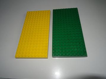 LEGO  - 2 dikke Grondplaten, 2 kleuren 10x20 cm (Nieuw) beschikbaar voor biedingen