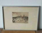 Ets van de Zandzee Bussum H.J van Dijk, Antiek en Kunst, Kunst | Etsen en Gravures, Ophalen