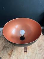 Plafond lamp zwart / brons, Ophalen of Verzenden, Gebruikt, Zwart, Rond