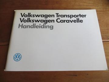 Instructieboek Volkswagen Transporter T3, VW Caravelle 88 89 beschikbaar voor biedingen
