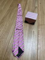 Roze stropdas in kadodoos, Ophalen of Verzenden, Zo goed als nieuw, Roze, Met patroon