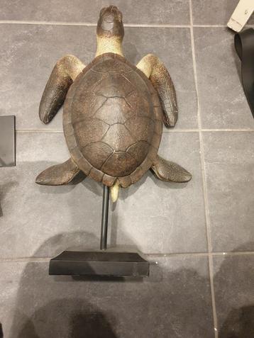 groot beeld zeeschildpad op staander schildpad nep nieuw beschikbaar voor biedingen