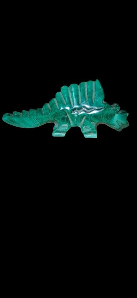 Malachiet dinosaurus, Verzamelen, Mineralen en Fossielen, Mineraal, Ophalen of Verzenden