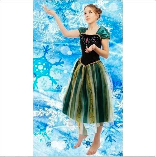 Anna jurk Dames Frozen jurk Volwassenen *XS tm XXL*, Kleding | Dames, Carnavalskleding en Feestkleding, Nieuw, Kleding, Maat 38/40 (M)
