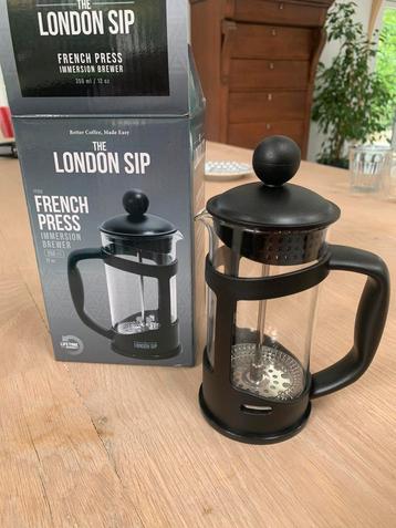 French press 350 ml, nieuw in doos, merk: the london sip, beschikbaar voor biedingen