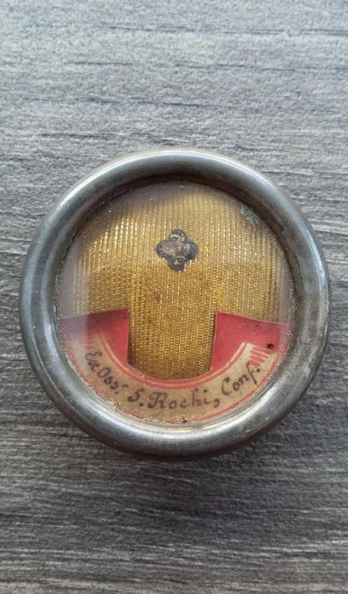 Jaar 1875 Relikwie Mostrans Reliek Kusreliek met Document, Antiek en Kunst, Antiek | Religie, Ophalen of Verzenden