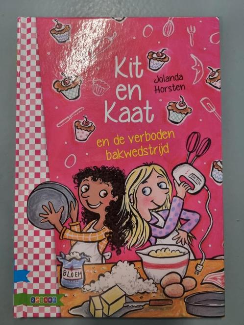 Jolanda Horsten - Kit en Kaat en de verboden bakwedstrijd, Boeken, Kinderboeken | Jeugd | onder 10 jaar, Zo goed als nieuw, Ophalen of Verzenden