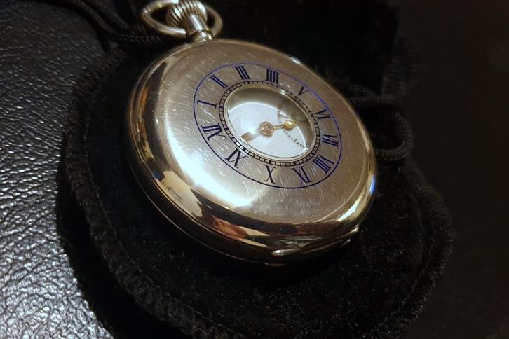 Zakhorloge JW Benson halfhunter zilver 1940         !!MINT!!, Sieraden, Tassen en Uiterlijk, Antieke sieraden, Overige typen, Zilver