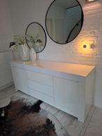 WIt Hoogglans dressoir (T.E.A.B), Huis en Inrichting, Kasten | Dressoirs, Ophalen, Gebruikt, 25 tot 50 cm, 150 tot 200 cm